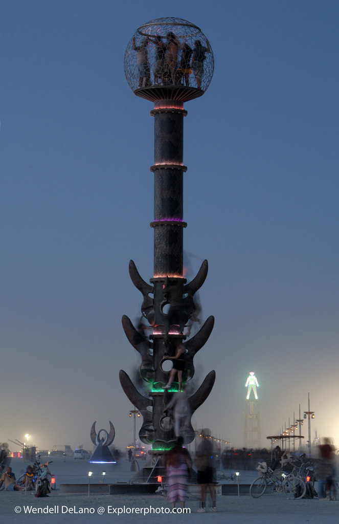 minaret at dusk