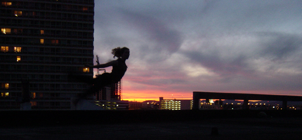 sunset flying